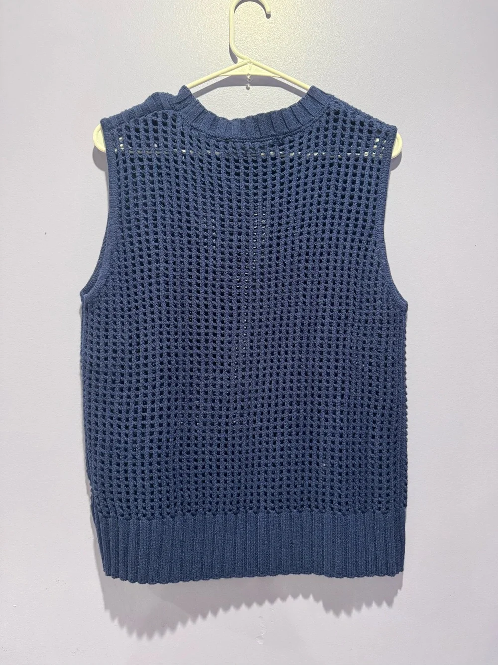 Women's Navy Knit Vest & Jogger Set